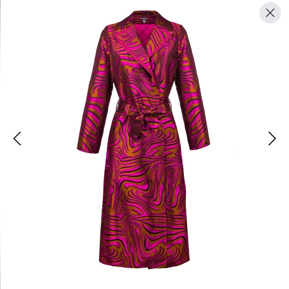 ANDREEVA Raspberry Marlyn Coat NWT ~ Size M - Picture 5 of 9